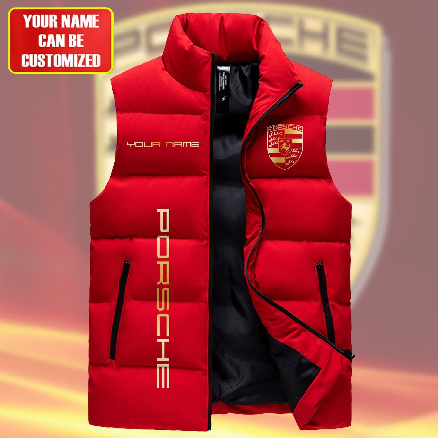 Pors Luxury Sleeveless Windproof Puffer Jacket Q290306