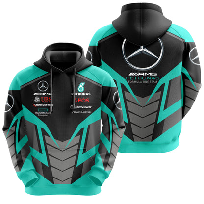 Personalized Merc AMG Petronas 3D All over Printed Hoodie and Sweatpants set V3