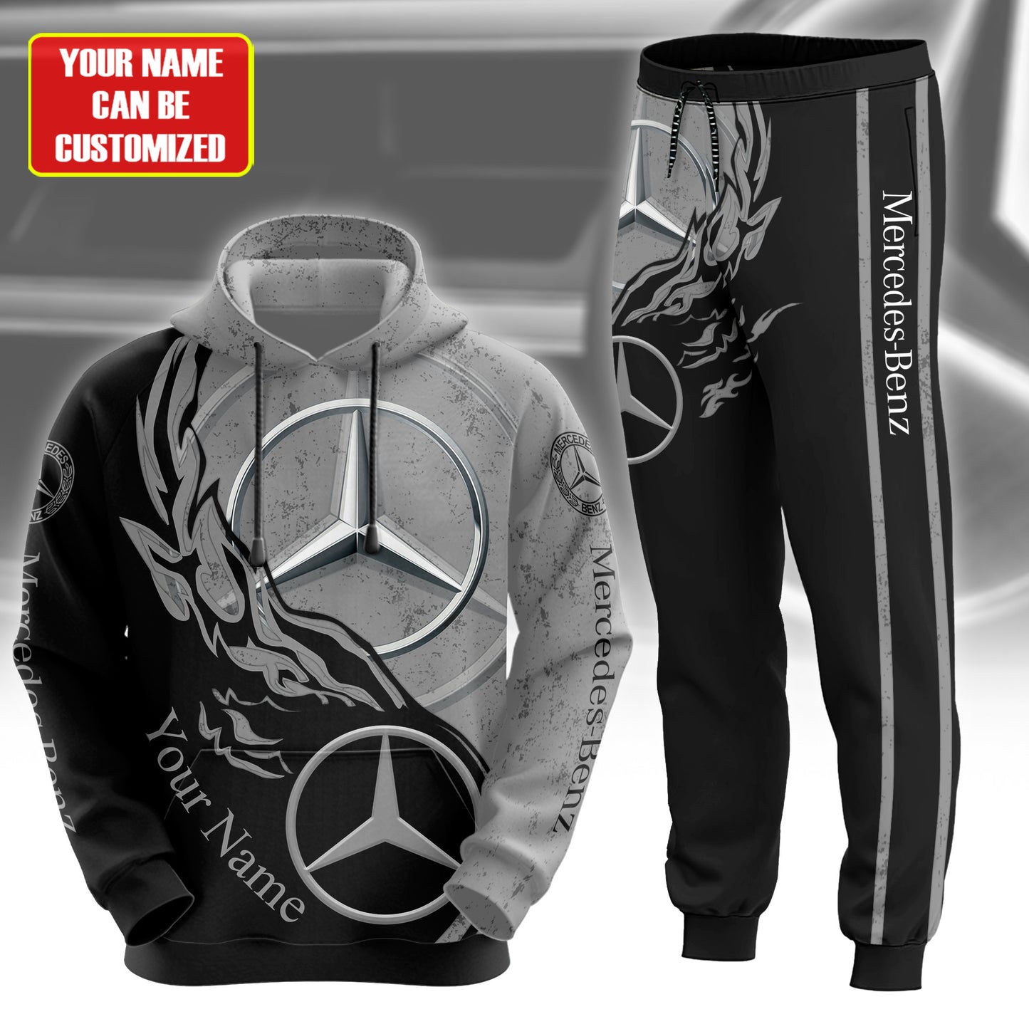 Personalized Merc 3D All over Printed Hoodie and Sweatpants set V16