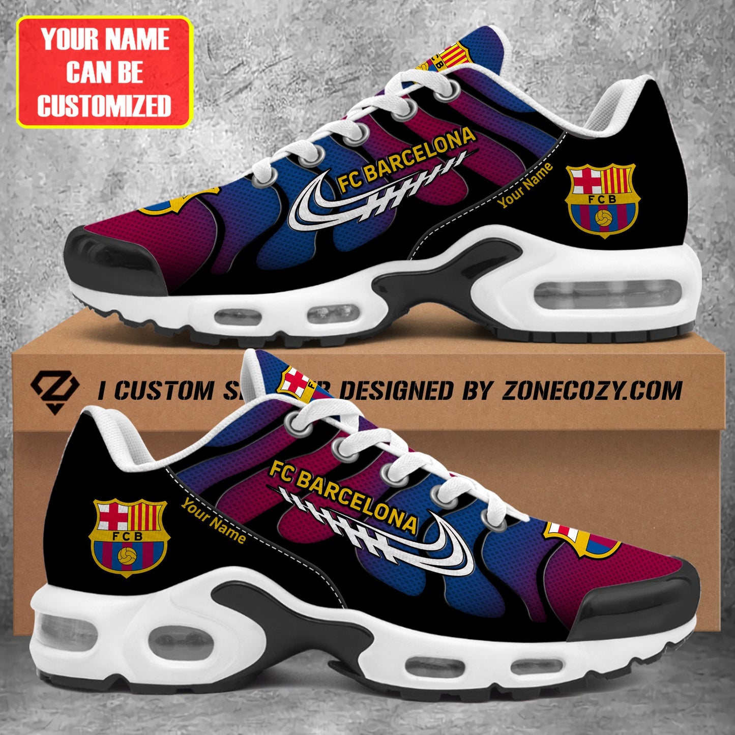 Personalized Barça Q6 Air Cushion Sneaker Q310301