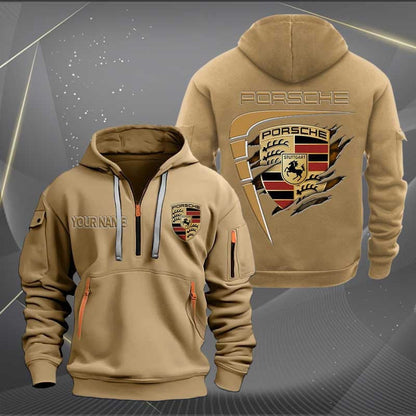 Personalized Pors Tear Zip-Hoodie Cotton Jacket