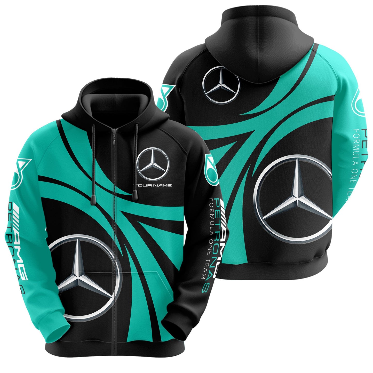 Personalized Merc AMG Petronas 3D All over Printed Hoodie and Sweatpants set V4