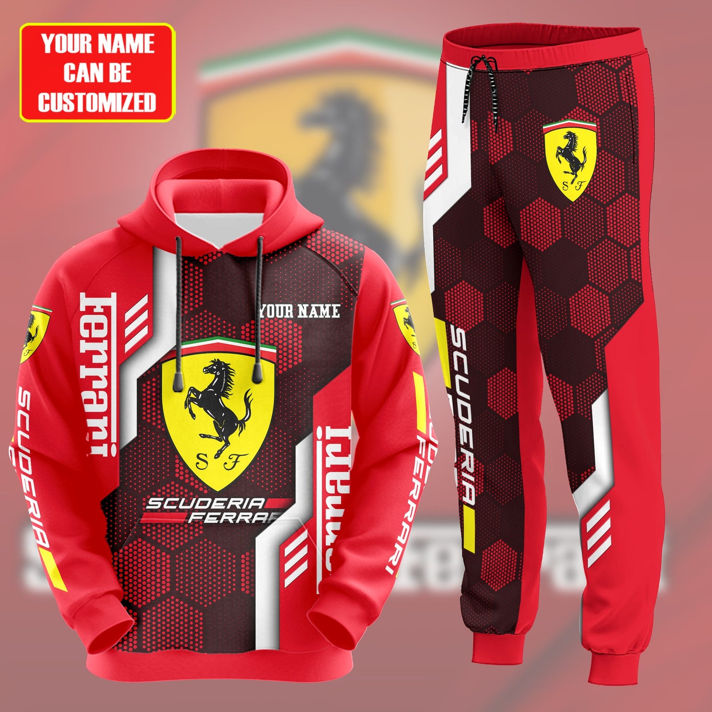 Personalized SF Q11 All over Printed Hoodie and Sweatpants set