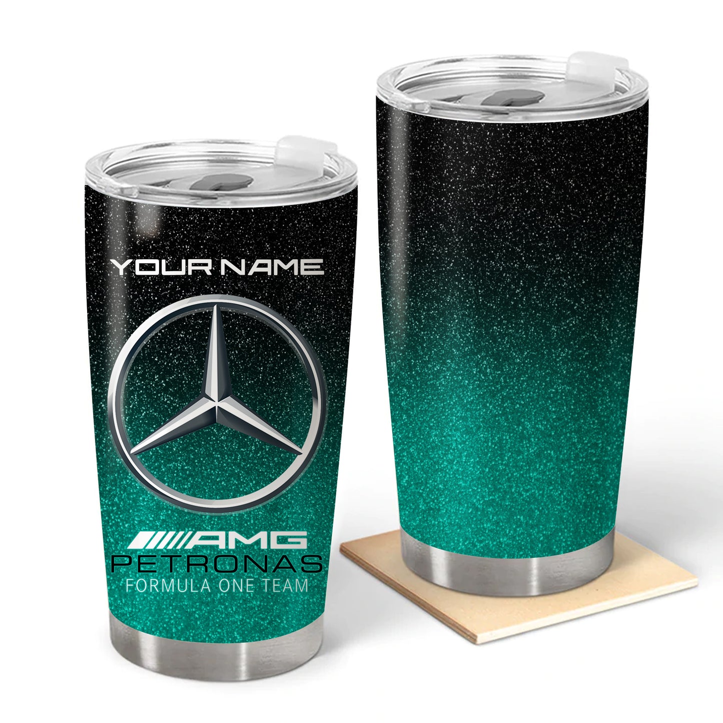 Personalized Merc AMG Petronas Stainless Tumbler 20oz 30oz Cup