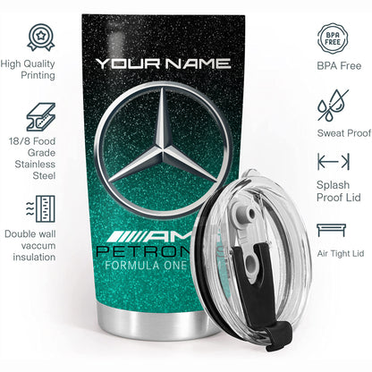 Personalized Merc AMG Petronas Stainless Tumbler 20oz 30oz Cup