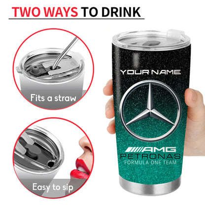 Personalized Merc AMG Petronas Stainless Tumbler 20oz 30oz Cup