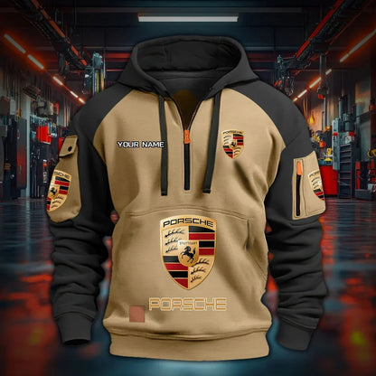 Personalized Pors 3D Zip-Hoodie Cotton Jacket V3