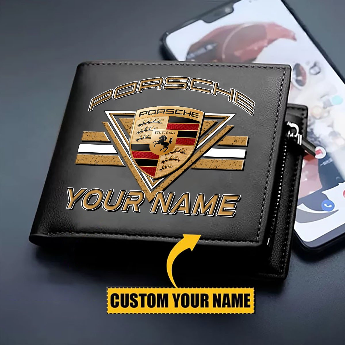 Personalized Pors Leather Wallet V4