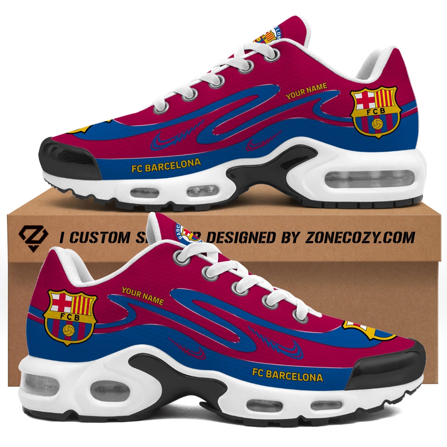 Personalized Barcelona Sport Air Cushion Sneaker V5