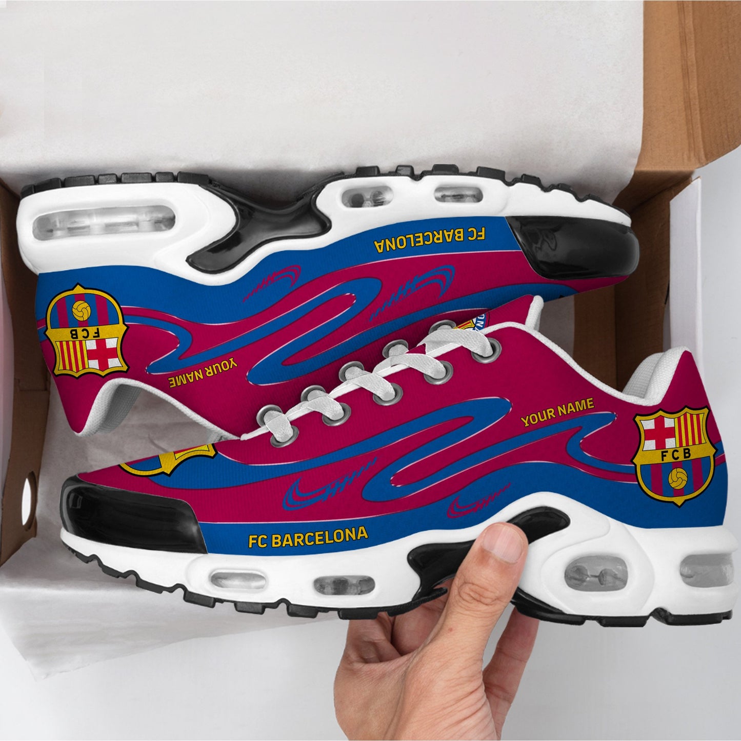 Personalized Barcelona Sport Air Cushion Sneaker V5