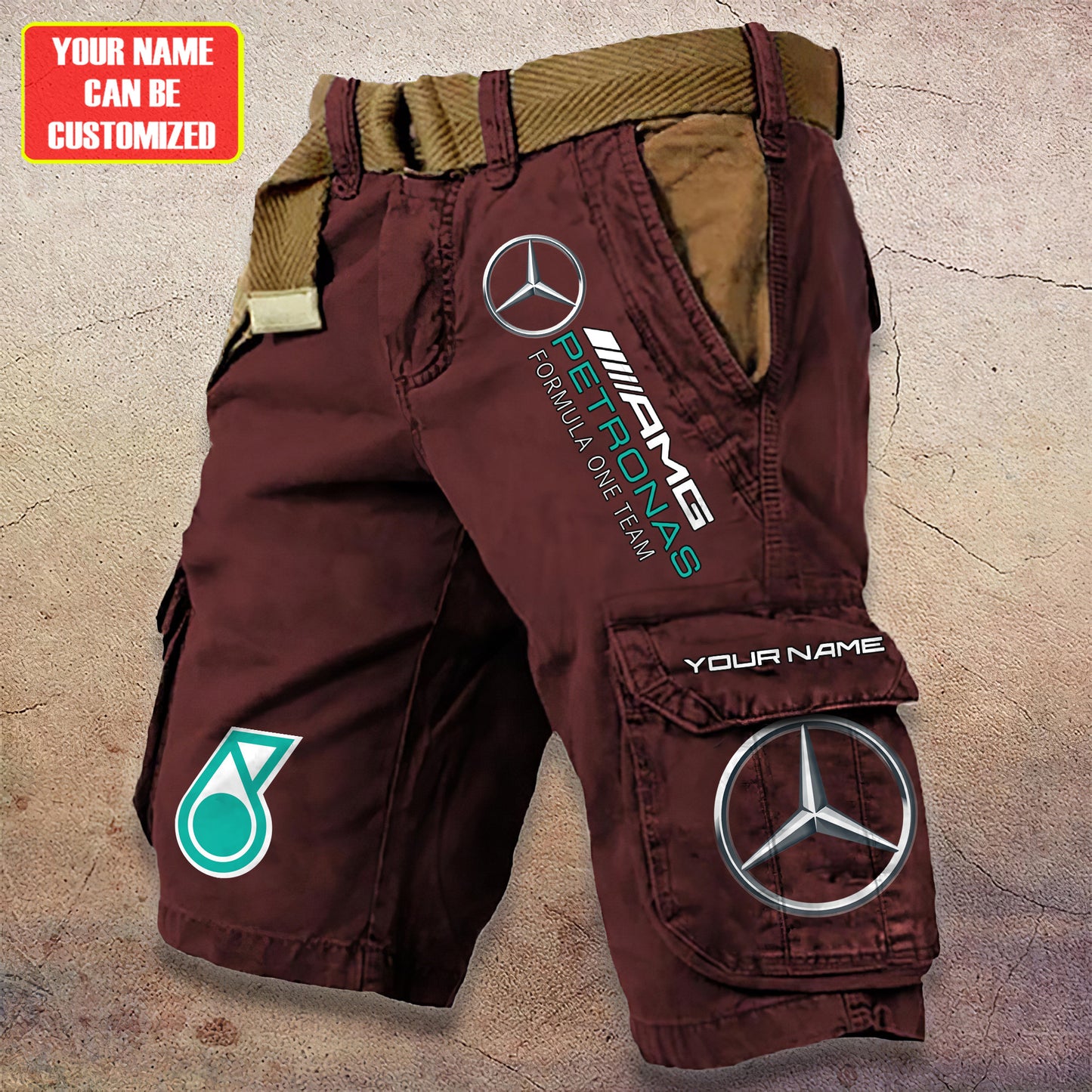 Personalized Merc Petronas Tactical Cargo Shorts