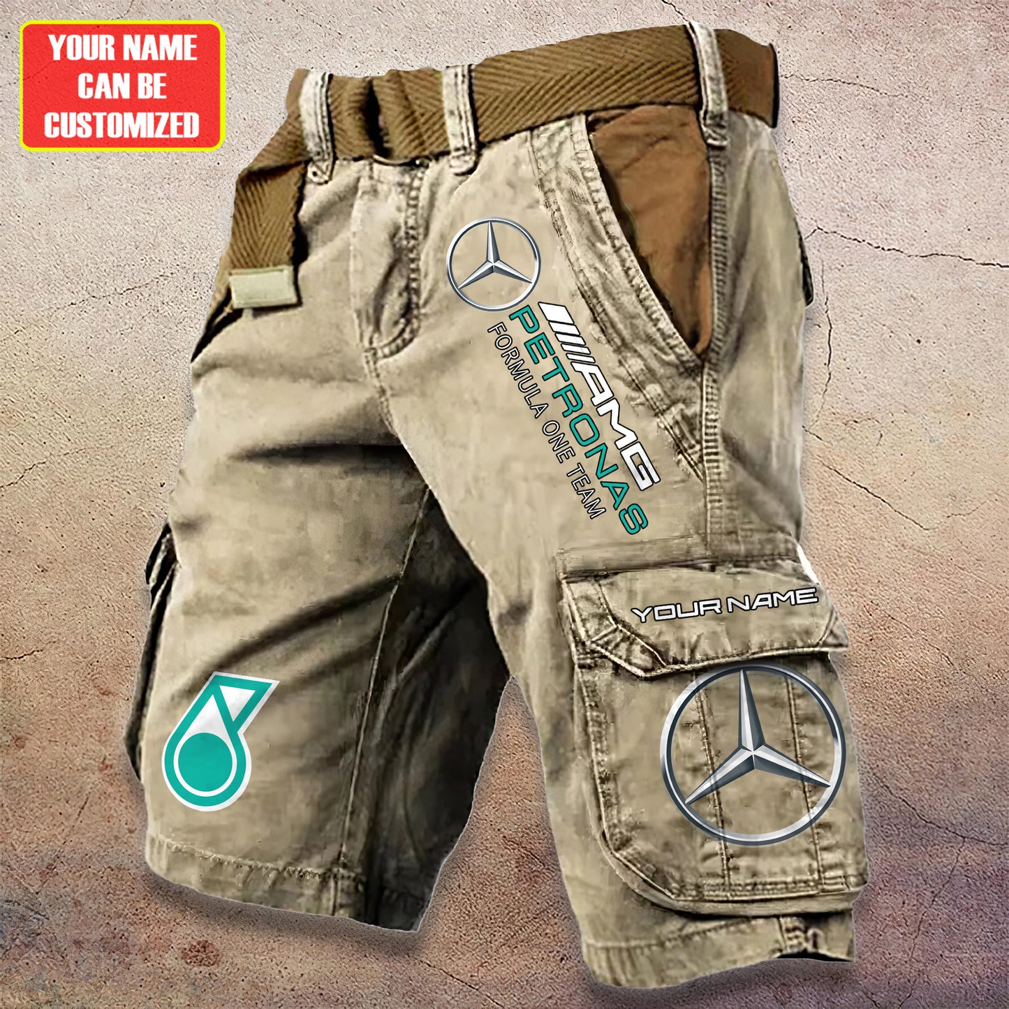 Personalized Merc Petronas Tactical Cargo Shorts
