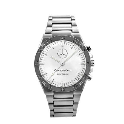 Personalized Merc Speedmaster Luxury Dial Steel Watch