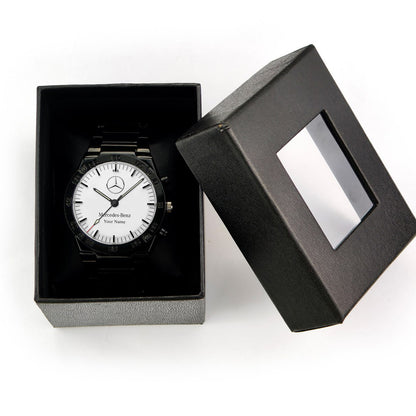 Personalized Merc Speedmaster Luxury Dial Steel Watch