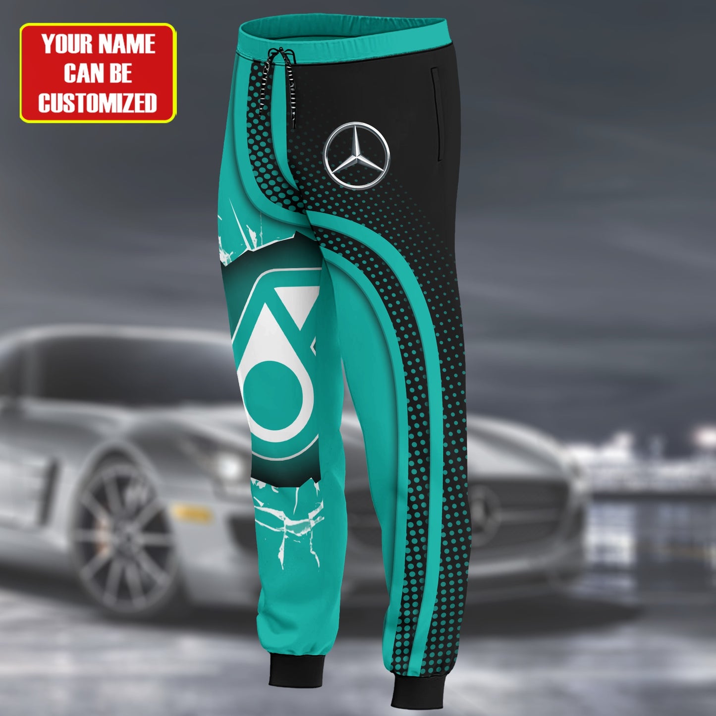 Personalized Merc Petronas All over Printed Hoodie and Sweatpants set