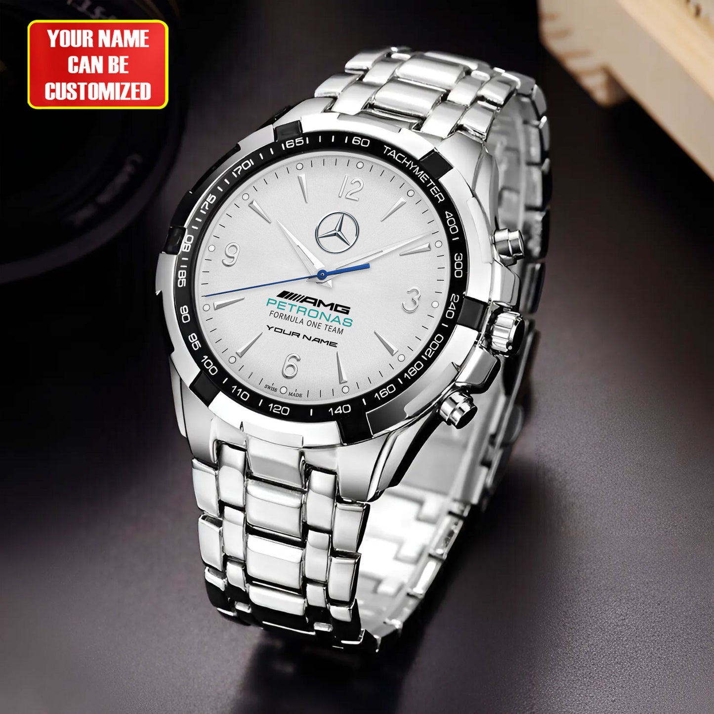 Personalized Merc AMG Petronas Jaeger Alloy Men Quartz Watch Q010403