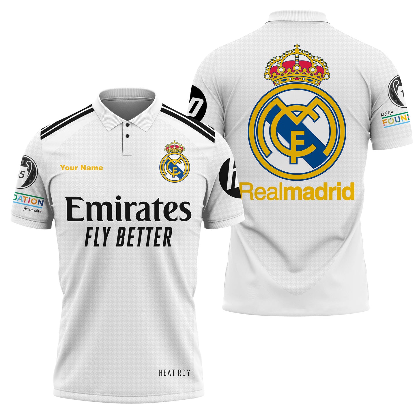 Personalized Real Madrid 3D Full Printing Set , Real Madrid Shirt , Hoodie , Short , Polo ,hawaii V11