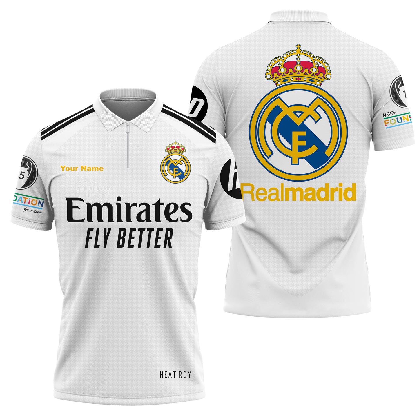 Personalized Real Madrid 3D Full Printing Set , Real Madrid Shirt , Hoodie , Short , Polo ,hawaii V11