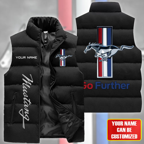 F Mustang Sleeveless Windproof Puffer Jacket Q030408