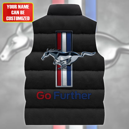 F Mustang Sleeveless Windproof Puffer Jacket Q030408