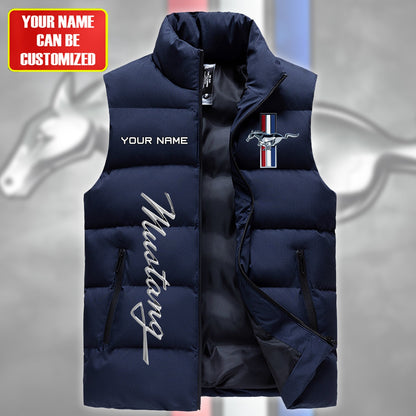 F Mustang Sleeveless Windproof Puffer Jacket Q030408