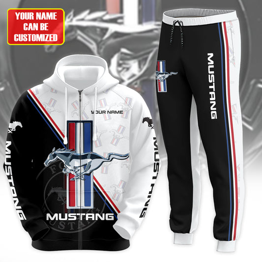 Personalized F Mustang Q3 3D All over Printed Hoodie and Sweatpants set