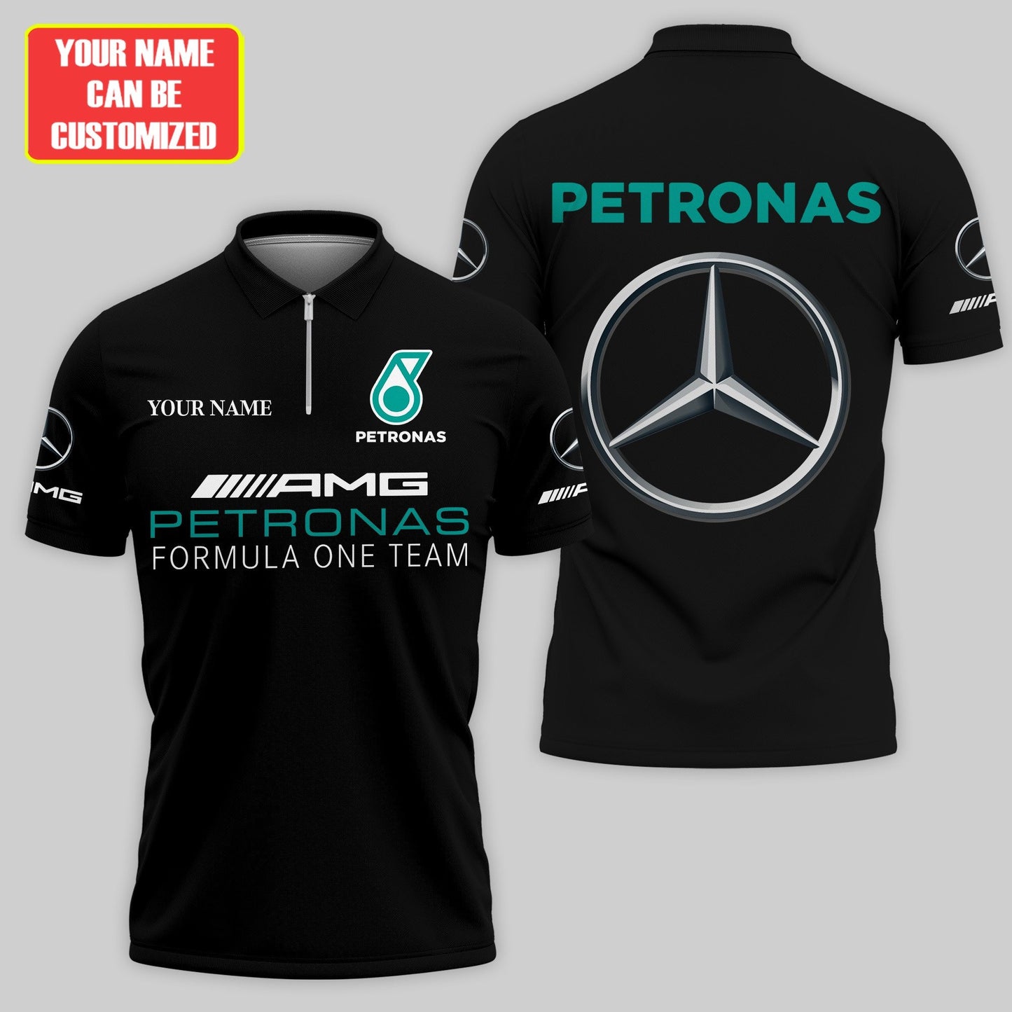 Personalized Merc AM Petronas 3D Full Printing Set , Merc AM Petronas Shirt , Set , Zipper Polo, Hoodie , Short , Polo , hawaii , ...