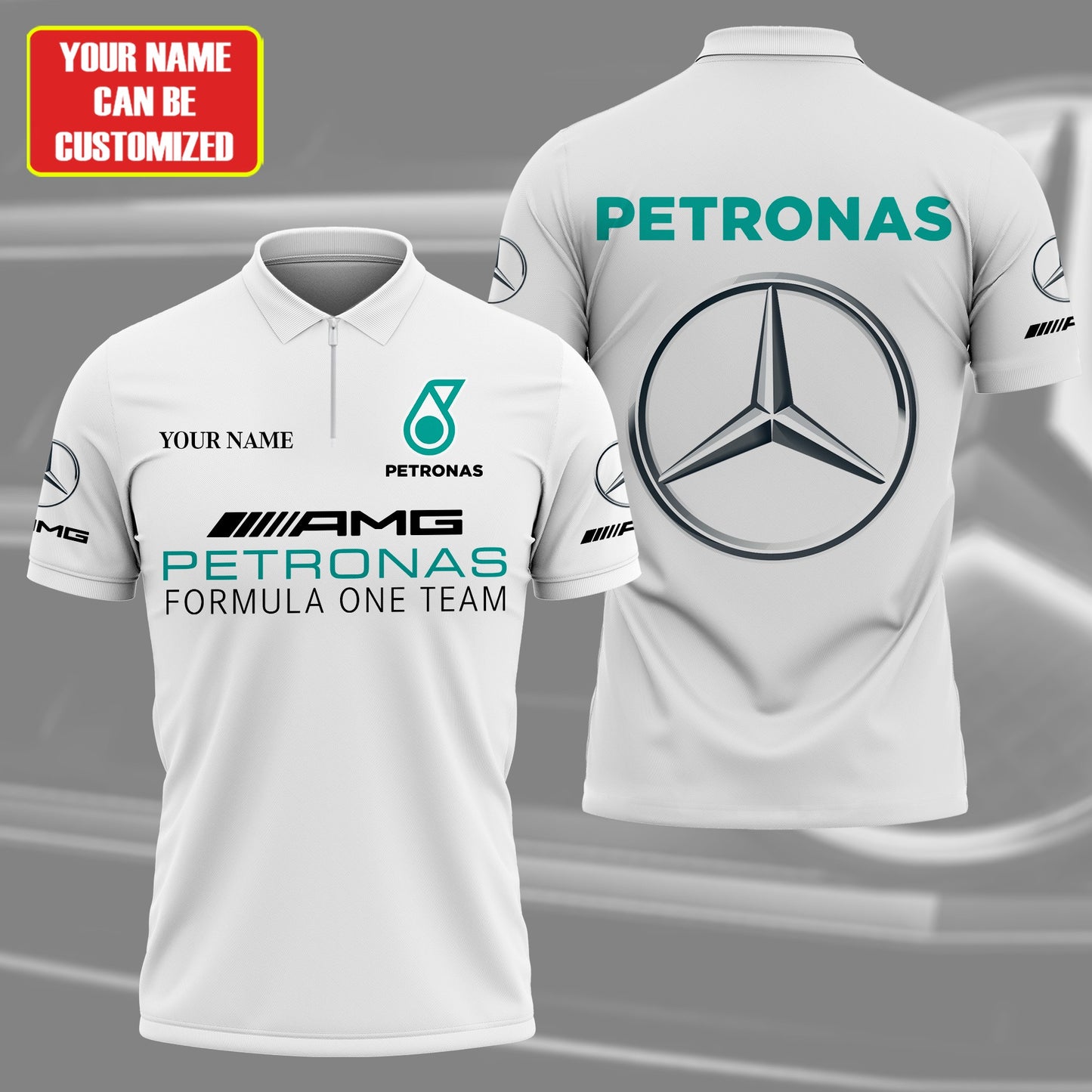 Personalized Merc AM Petronas 3D Full Printing Set , Merc AM Petronas Shirt , Set , Zipper Polo, Hoodie , Short , Polo , hawaii , ...