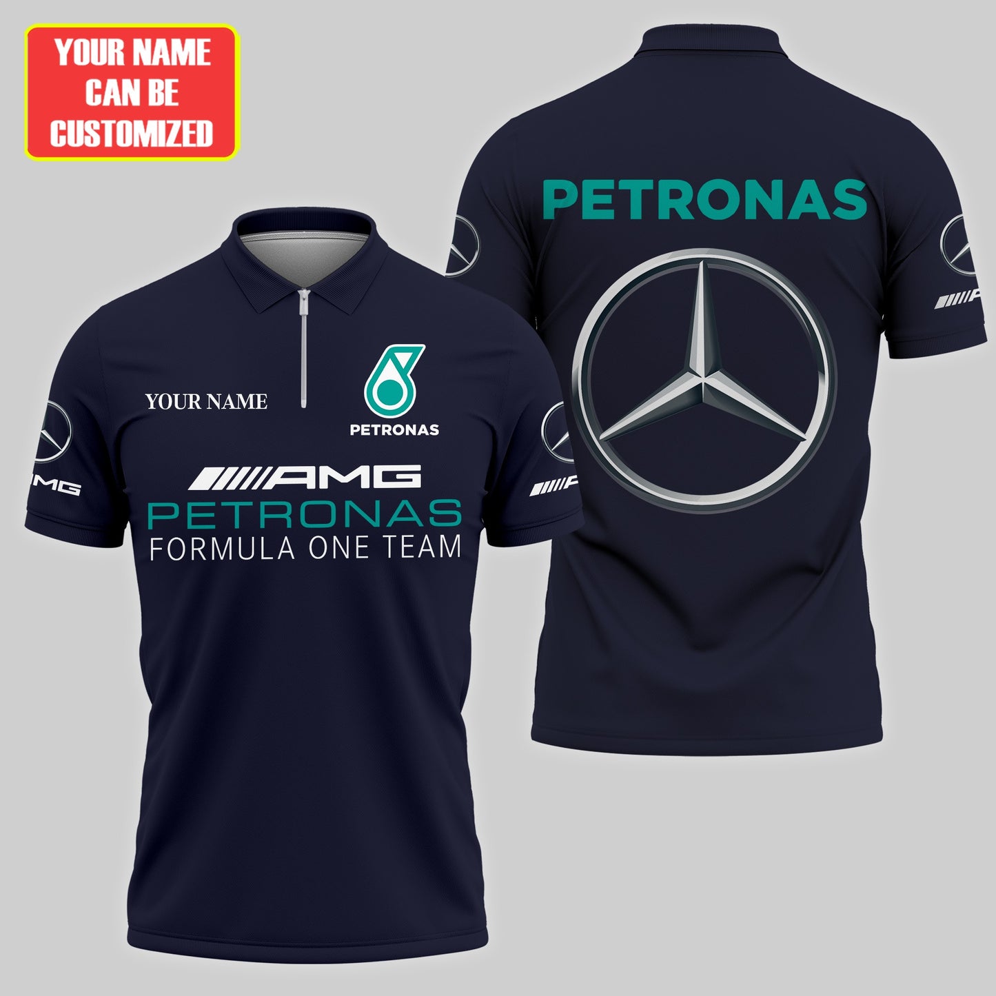 Personalized Merc AM Petronas 3D Full Printing Set , Merc AM Petronas Shirt , Set , Zipper Polo, Hoodie , Short , Polo , hawaii , ...