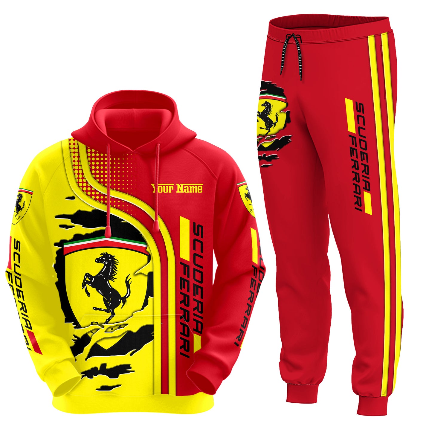 Personalized SF Q12 3D All over Printed Hoodie and Sweatpants set