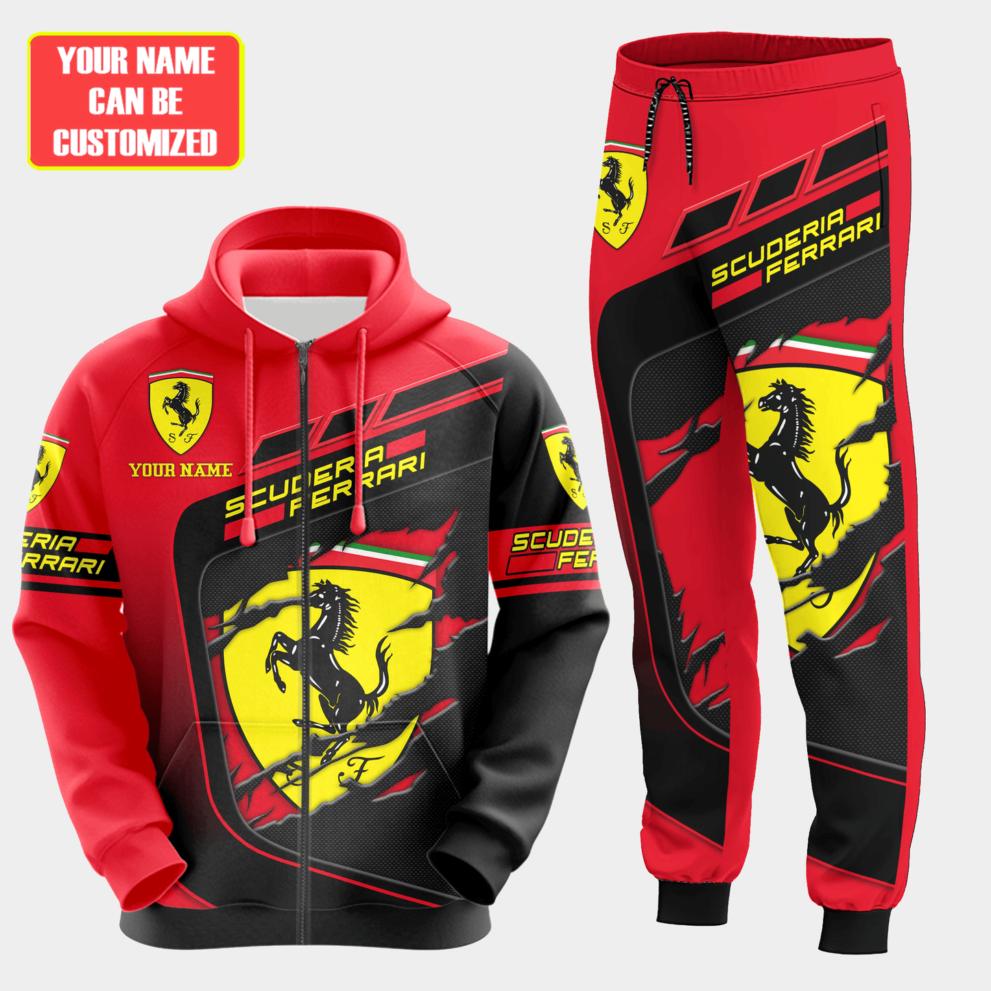 Personalized SF Q13 All over Printed Hoodie and Sweatpants set