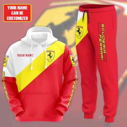 Personalized SF Stripe All over Printed Hoodie and Sweatpants set