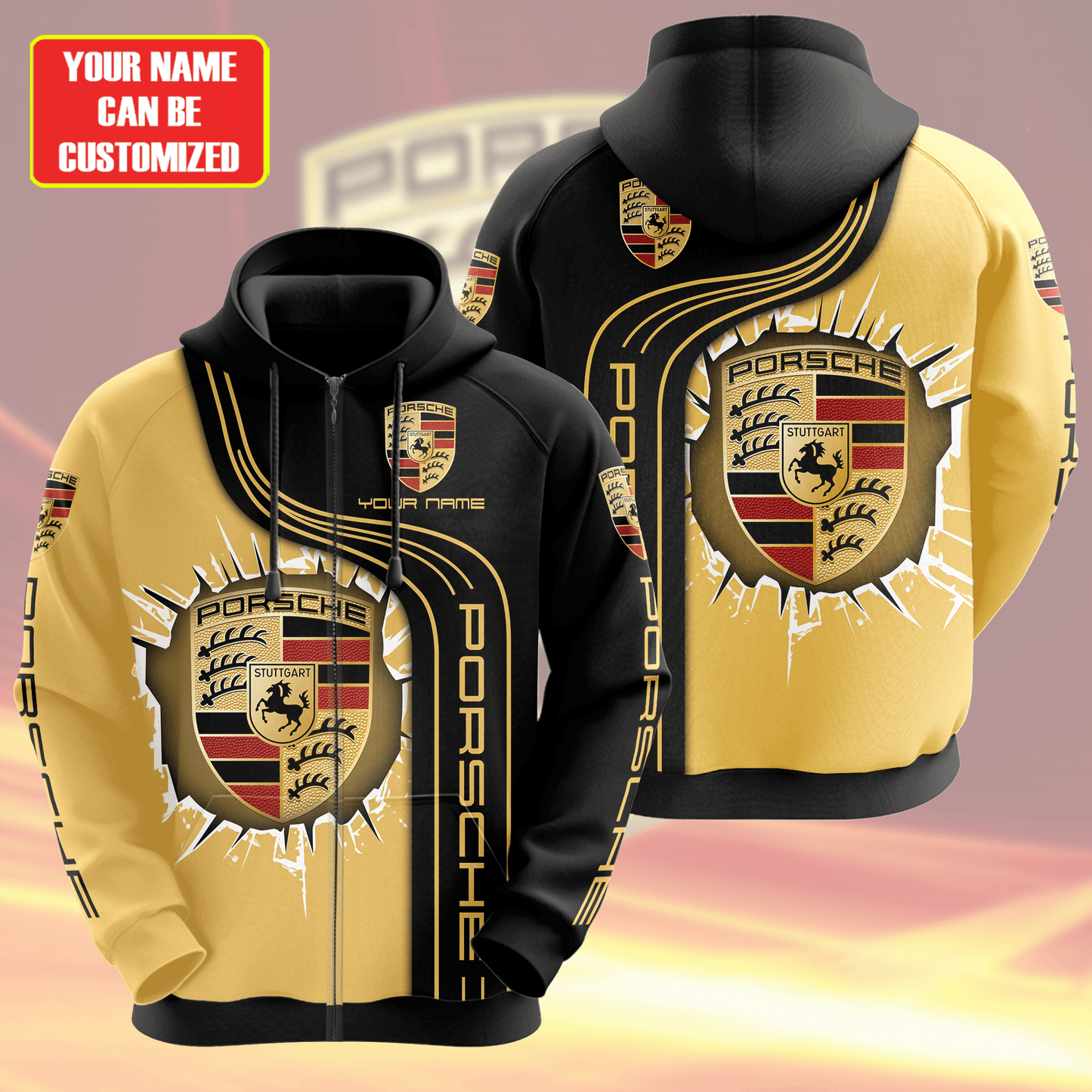 Personalized Pors 3D All over Printed Hoodie and Sweatpants set