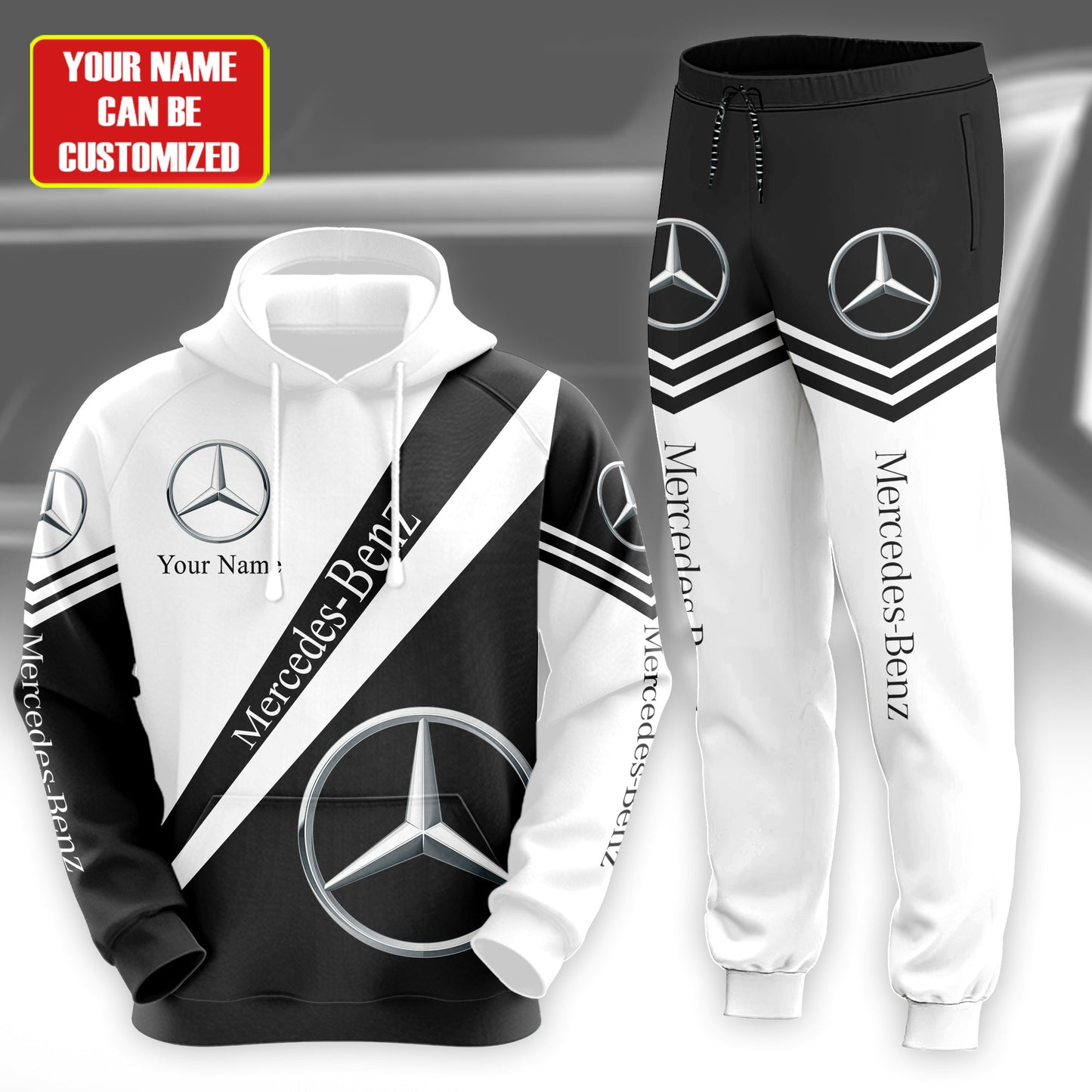 Personalized Merc 3D All over Printed Hoodie and Sweatpants set