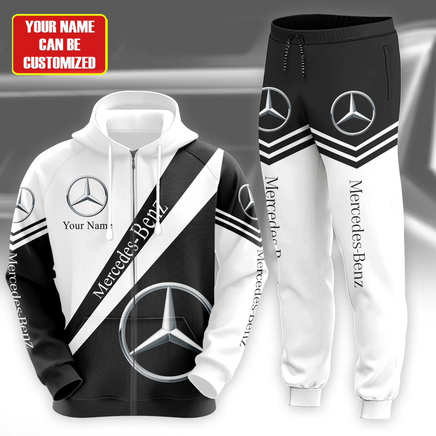 Personalized Merc 3D All over Printed Hoodie and Sweatpants set