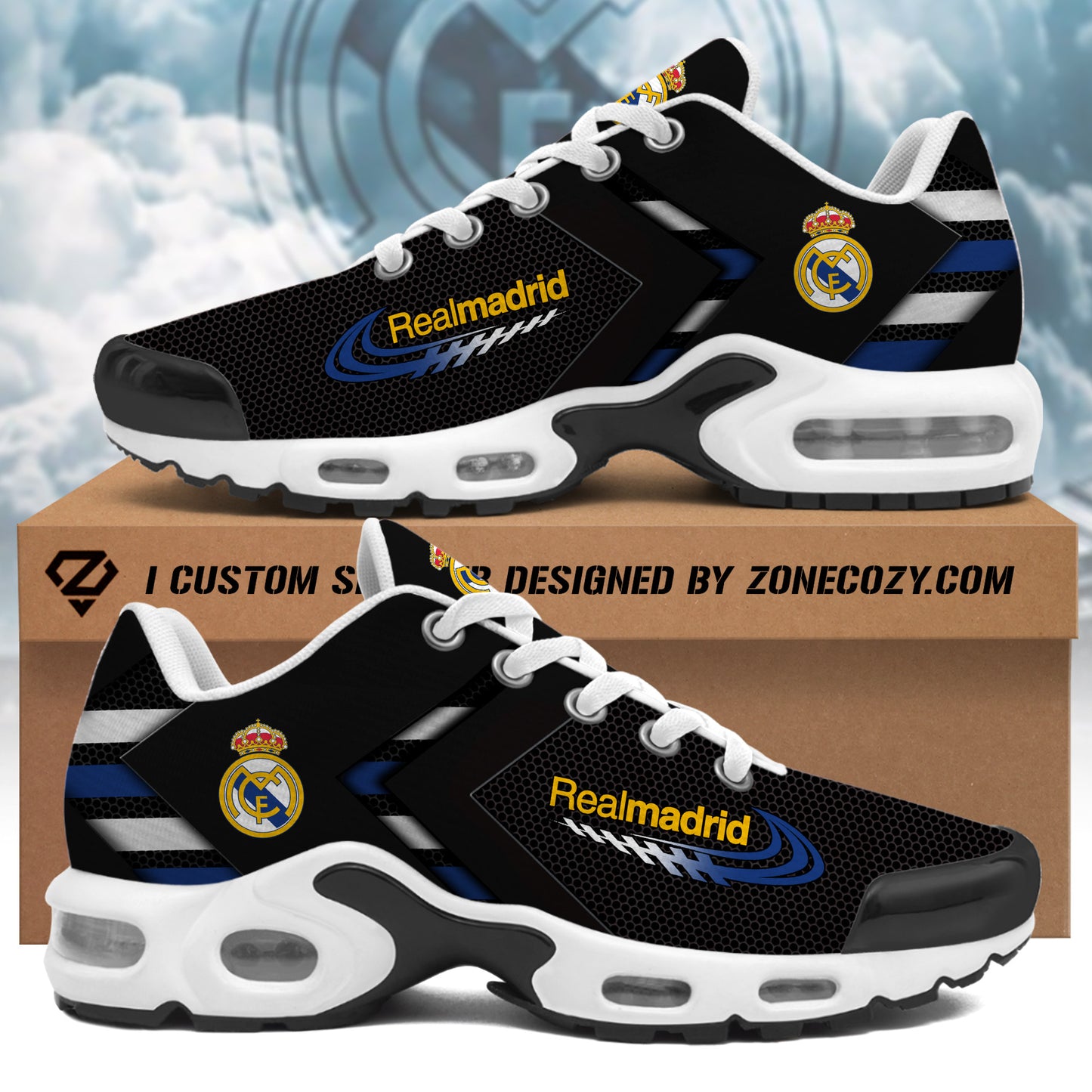 Personalized Real Madrid Sport Air Cushion Sneaker V5