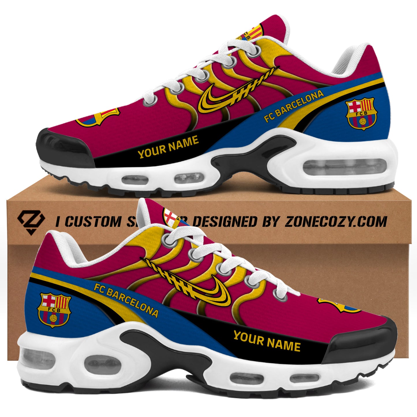 Personalized Barcelona Sport Air Cushion Sneaker V10