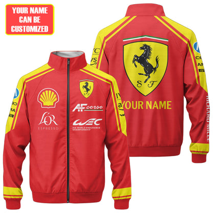 Personalized SF Corse Zipper Stand Collar Jacket 3D