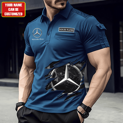 Personalized Merc Sport Men Polo Short Sleeve Shirt