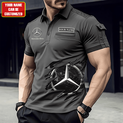 Personalized Merc Sport Men Polo Short Sleeve Shirt