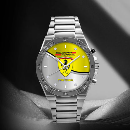 Personalized S.F Luxury Dial Steel Watch
