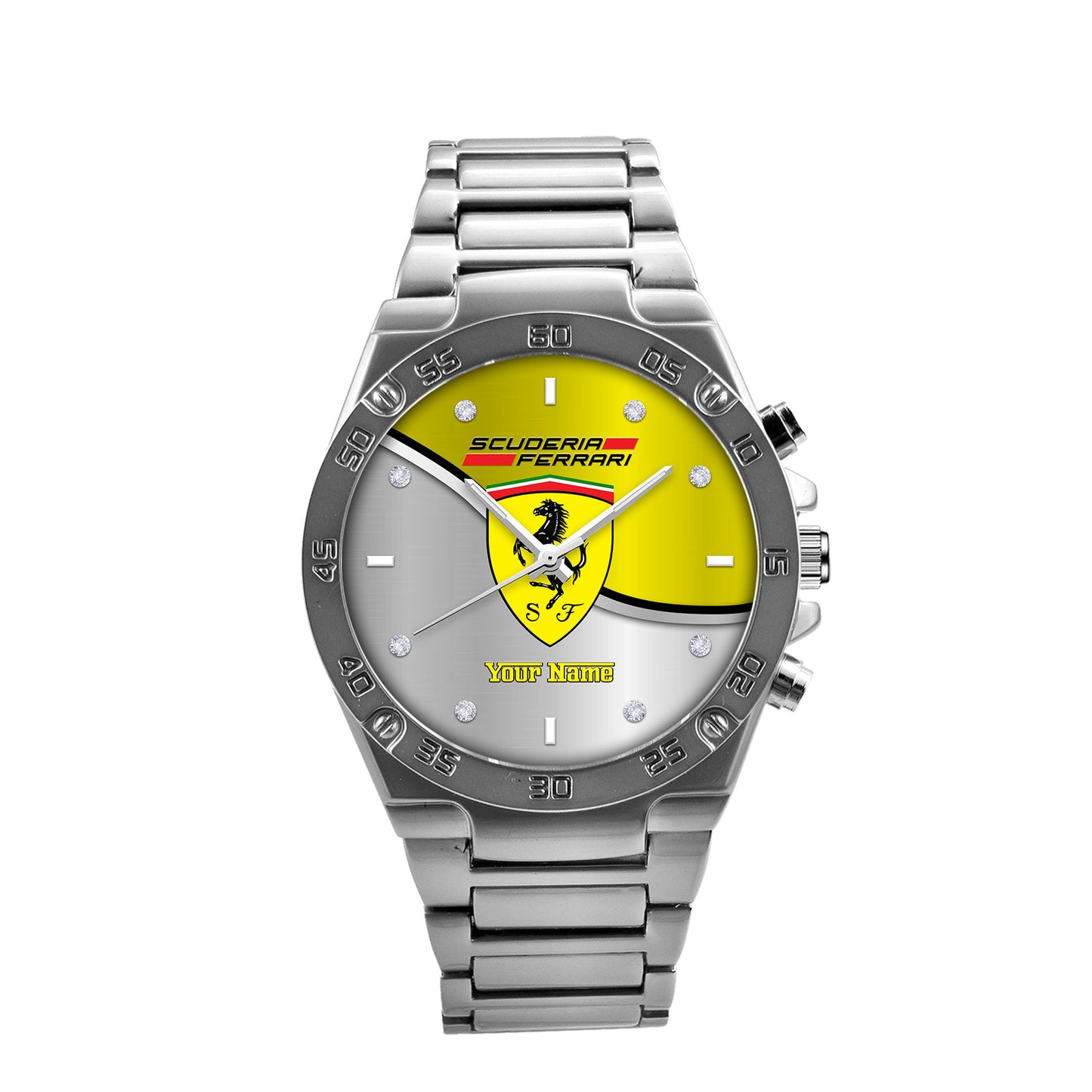Personalized S.F Luxury Dial Steel Watch