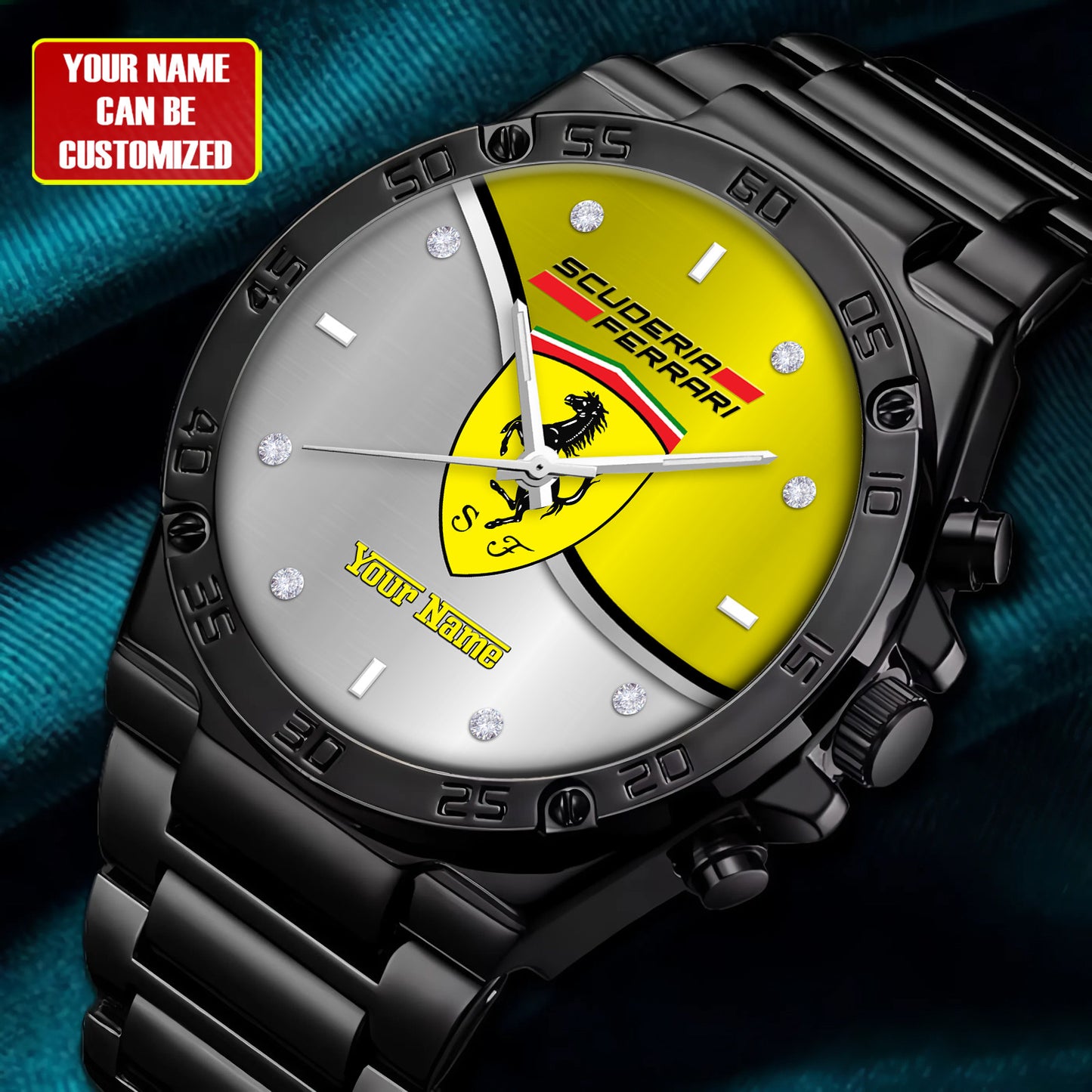 Personalized S.F Luxury Dial Steel Watch