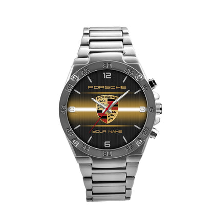 Personalized Pors Sport Dial Steel Watch