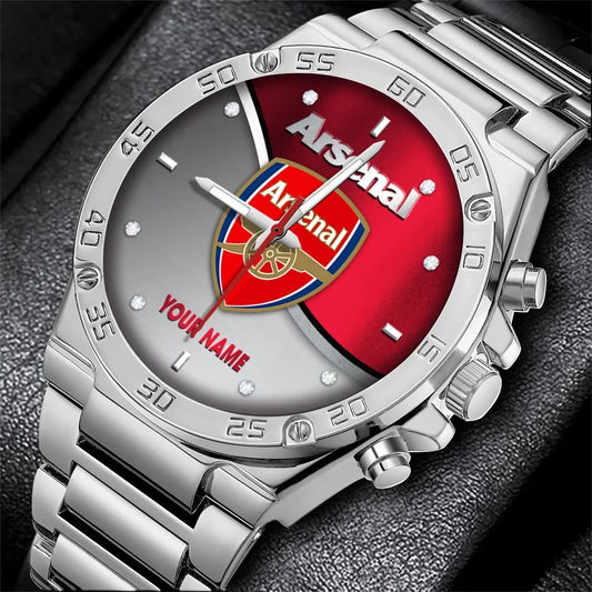 Personalized Arsenal Sport Dial Steel Watch