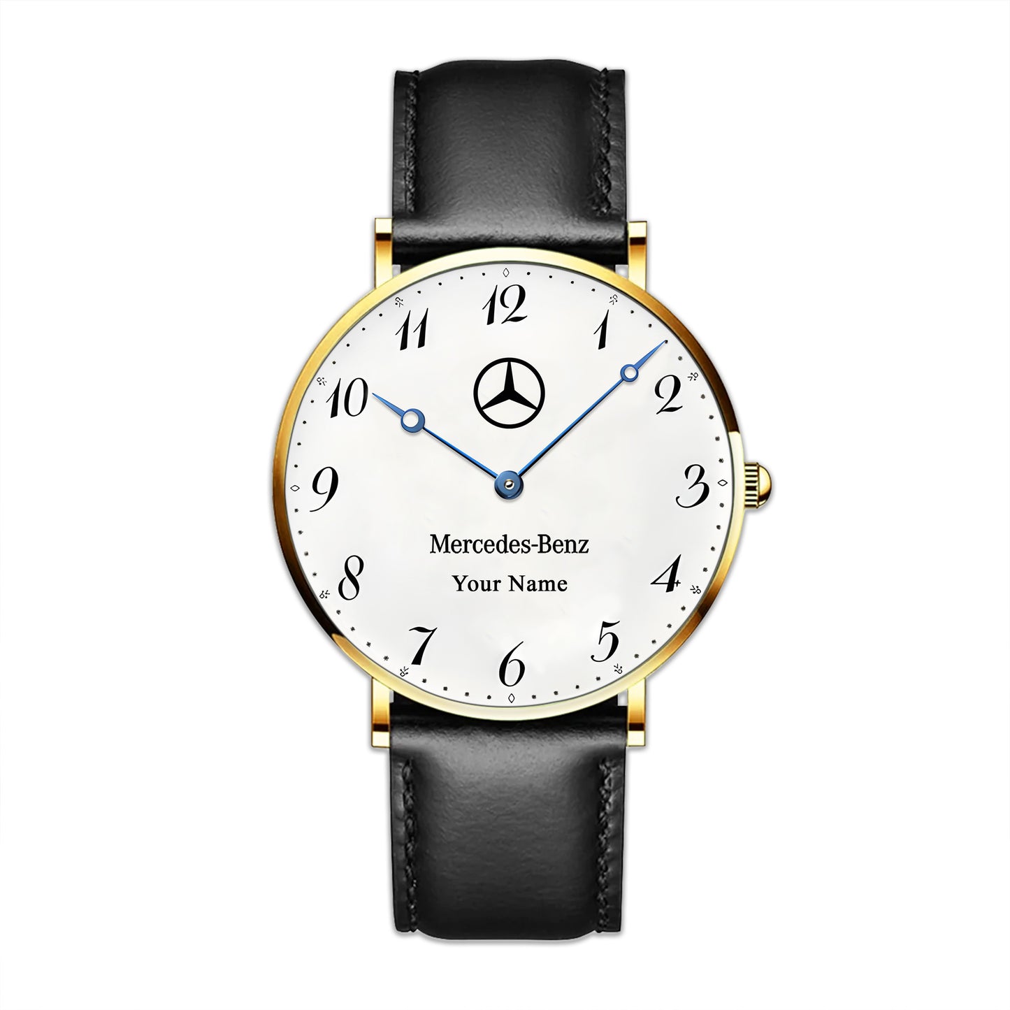 Personalized Merc Breguet Quartz Leather Watch P170401