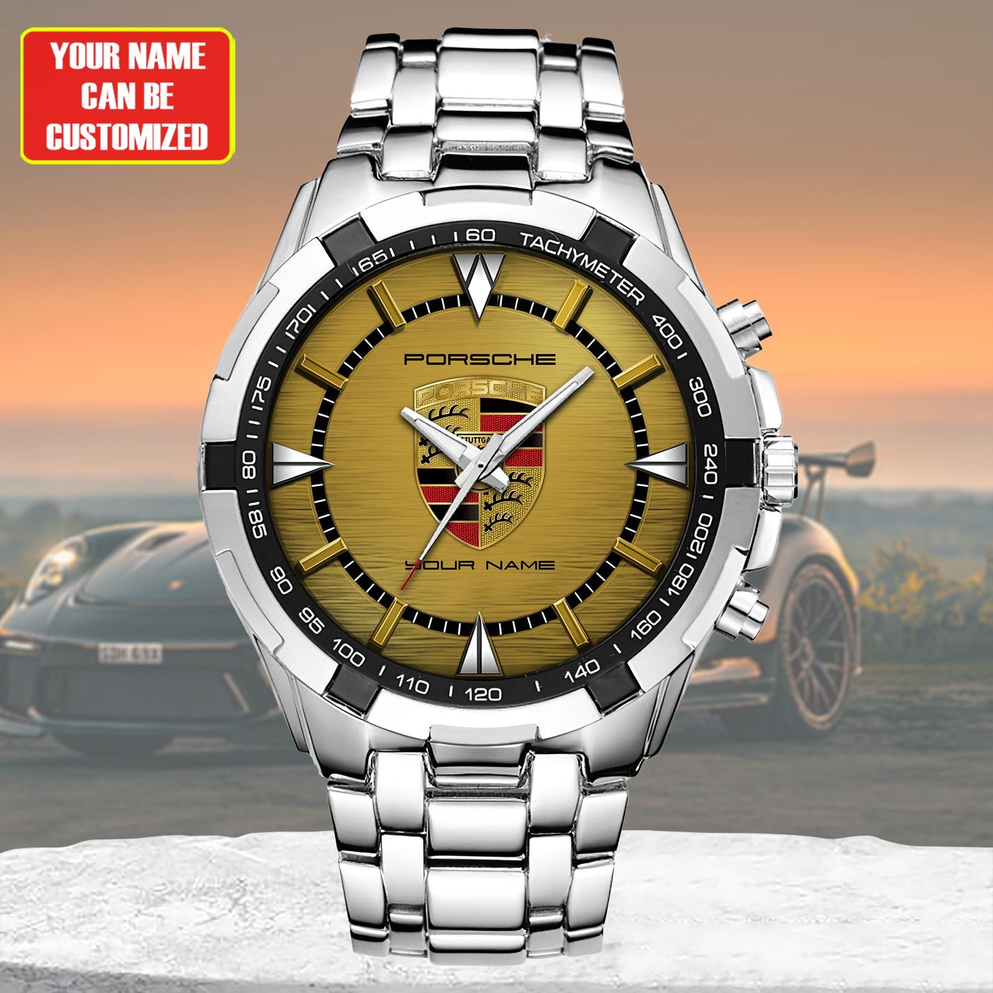 Personalized Pors Alloy Quartz Watch