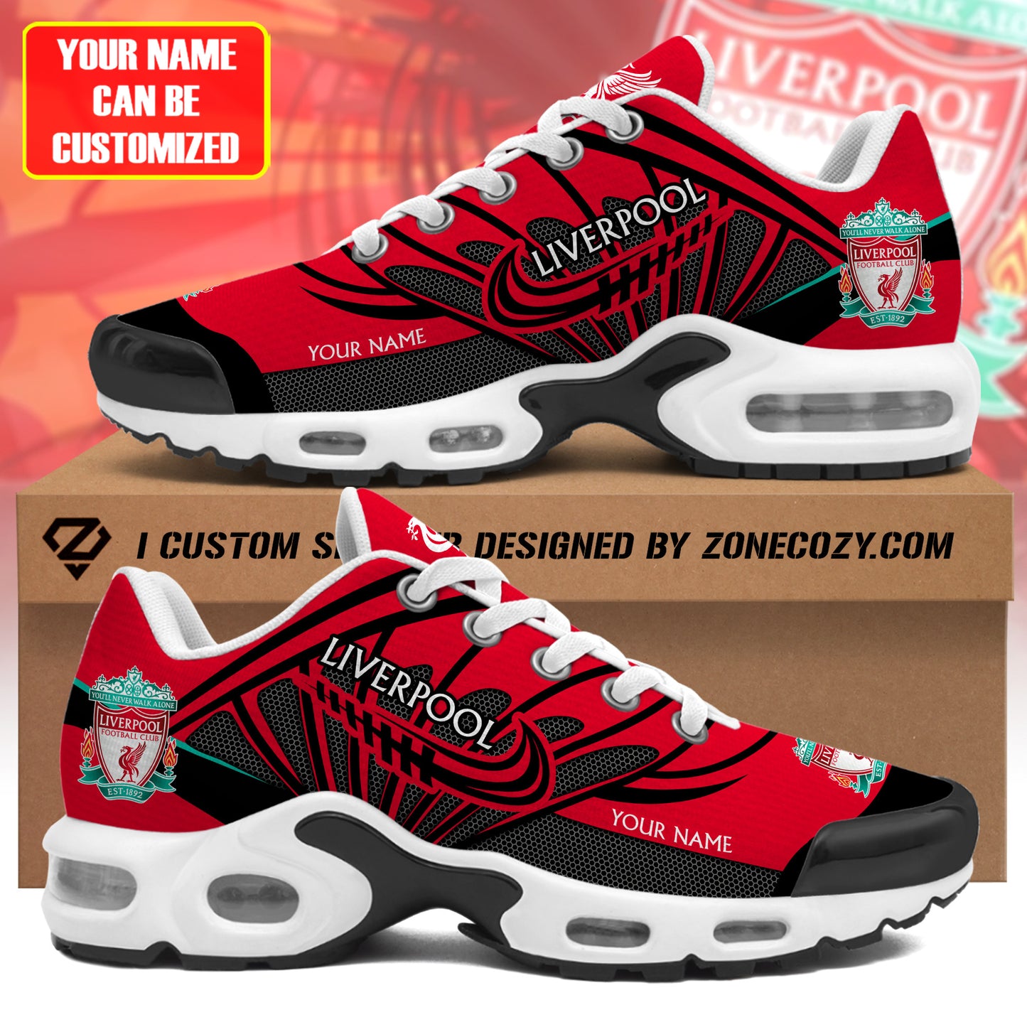 Personalized Liverpool Sport Air Cushion Sneaker