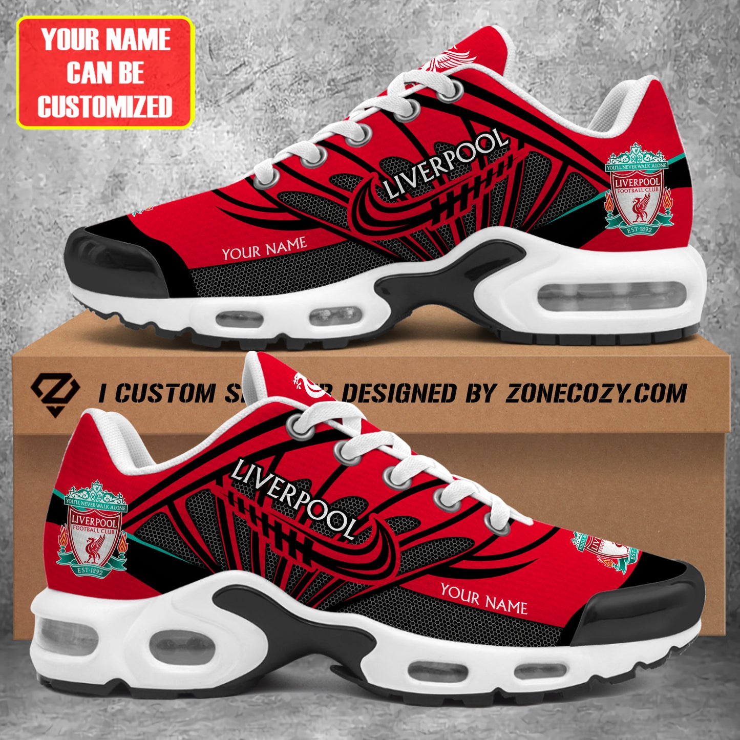 Personalized Liverpool Sport Air Cushion Sneaker