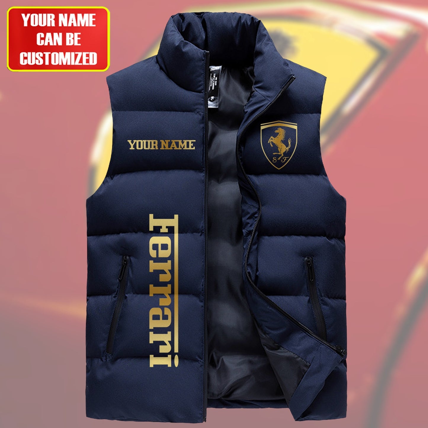 SF Luxury Sleeveless Windproof Puffer Jacket Q170401